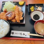 Tonkatsu Kiyotake - カツ盛り合わせ定食９５０円