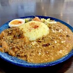 カフェハルアキダヨリ - 料理写真:週替わりスパイスカレー（２種）。相場よりお安い1,000円