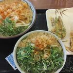 Marugame Seimen Anan Ten - かけ大　ご飯で天ちゃ　とり天　ちくわ天