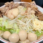 ラーメン二郎 - コール　ニンニク、アブラのみ