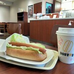 Doutor Coffee Shop Enejet Nishi Aoba Ten - レタスドッグとホットココア