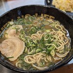 めん馬鹿 一代 - 完成したネギラーメン