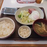 すき家 - ベーコンエッグ朝食（小）