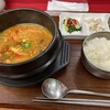 韓国家庭料理の店 ソウル屋 - ユッケジャンチゲ定食  800円税込