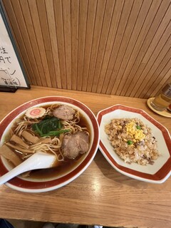 Chuka Soba Fukuya - #ラーメン¥630+#半チャーハン ¥300
                        半チャーハンはふくやチャーハン醤油味