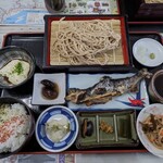 本坊 - 料理写真:門前そば イワナ塩焼き定食 ¥2,200