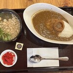 りゅう - 海軍カレー、細うどんセット