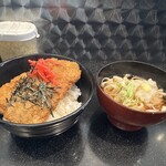 Havana Take Udon - 【2024.3.19(火)】ソースかつ丼（温かいうどん付き）600円