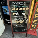 Thumbs up coffee stand - 店舗前MENU