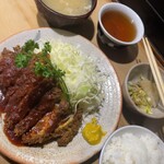 丸八 - ロース定食　1,260円