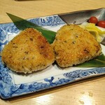 Kushiyaki Ichiba - 焼きおにぎり1個572円