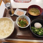 すき家 - まぜのっけごはん朝食（小）