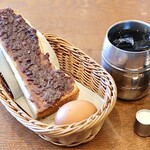 Cafe Yoshino Miyoshi Ten - アイスコーヒー＋モーニング小倉トースト