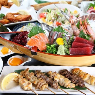 All-you-can-drink course including grilled meat Sushi for 2.5 hours or more from 3,000 yen