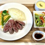 SAPPORO STEAK LAND FOR SEASON - 平日10食限定ロースステーキ・プレート1,320円