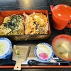 やぶ久 - 料理写真:天のり（天丼＆ざる蕎麦）　なんとこれで1,100円