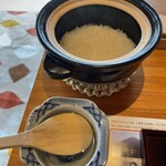 汁飯香の店 隠居 うわさわ - 炊き上がったご飯