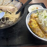 Obento no Hirai Park Dome Mae Ten - チャーシューメンのミニかつ丼セット風