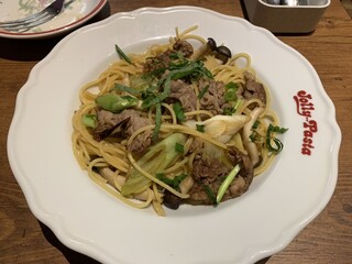 Jolly-Pasta Tokushima Sumiyoshi Ten - 和風　牛肉と焦がし醤油