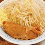 BONES Saidaimae Honten - つけ麺、ニンニク、野菜