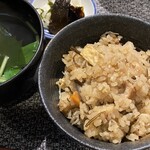 信濃 - かやくご飯、お吸い物