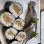 Sushi Masa Nakano Honten - かんひょう巻とイワシ