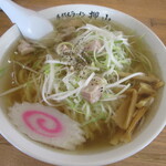 佐野青竹手打ちラーメン押山 - 白ねぎラーメン(大盛り)