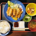 Higashi Yama - 能登産かきフライ定食 ¥1400