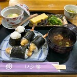 Ichifuji - 天むす定食   茶巾むし追加