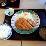 Katsu Sato Miyoshi Inter Ten - ロースかつ定食　ごはん大盛り
                        