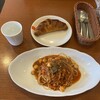 Priere - タコと小柱のトマトソースパスタとクロワッサン