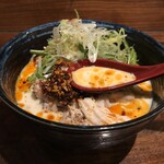 Awa ya Iccho Hon Ten - 鶏むね豆乳出汁そうめん（スープ）