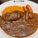 CoCo壱番屋 - メンチカツカレー（863円）
　ソーセージTP（158円）
　15辛（130円増）
　ライス200g（52円引）