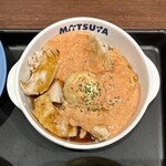 Matsuya Mukaihara Ten - たっぷり明太タルタルチキン定食 ¥890 のたっぷり明太タルタルチキン