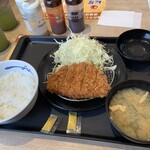 松屋 - ロースかつ定食ライス並590円