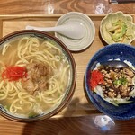 Okinawa Cuisine Honba Awamori Kariyushi - 「沖縄そばのランチセット」@1000