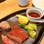 肉屋のハンバーグと炊きたての米 永田精肉店 - 