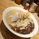 Hanaki Ryu Miso Mitaka Ten - 黒味噌ラーメン　麺大盛り