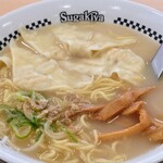 Sugakiya Nishi Tomo Narumi Ten - ワンタン麺大盛り　630円＋110円