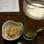 Machi no Izakaya Nishina - "生ビールとお通し"