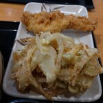 Marugame Seimen Seto Ten - 野菜かきあげととり天