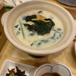 銀しゃり五穀 - 豆乳豆腐、熱々です！