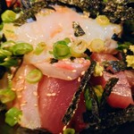 Oretachi no Ryoshi Goya - 令和6年4月 ランチタイム(11:30〜14:30)
                        海鮮どんぶり 税込1100円
                        出汁巻き玉子、みそ汁付