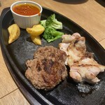 肉屋のハンバーグと炊きたての米 永田精肉店 - 