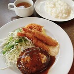 Hamburger Steak Dining Takumi - ハンバーグとエビフライ(ﾚｷﾞｭﾗｰ)