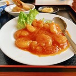 中国四川料理 美食府 - 料理写真:エビチリ定食（税込968円）