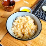 峠の茶屋 - 卵は、TKGでいただきました。