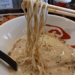 Hakata Tonkotsu Ramen Marusen Ikawadanihonten - 低加水麺は博多っぽい