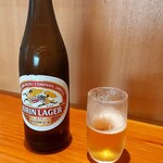 青鯛 - 瓶ビールはラガー