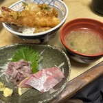 Shokujidokoro Atami Gion - 天丼と刺身小鉢